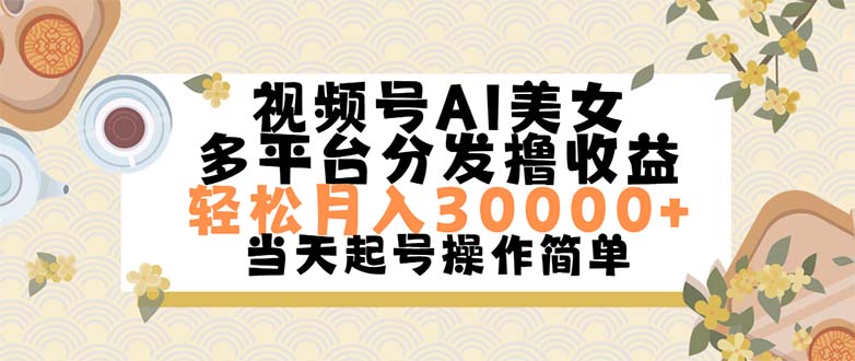 （11684期）视频号AI美女，轻松月入30000+,操作简单轻松上手-零氪资源站