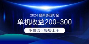 （11542期）2024最新游戏打金单机收益200-300-零氪资源站