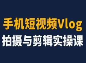 手机短视频Vlog拍摄与剪辑实操课,小白变大师-零氪资源站