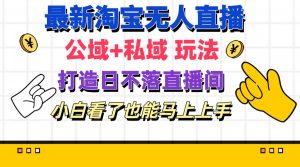 (11586期)最新淘宝无人直播 公域+私域玩法打造真正的日不落直播间 小白看了也能…-零氪资源站