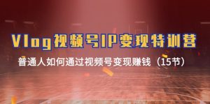 （11654期）Vlog 视频号IP变现特训营，普通人如何通过视频号变现赚钱（15节）-零氪资源站