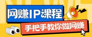 ip合伙人打造1.0，从0到1教你做网创，实现月入过万【揭秘】-零氪资源站