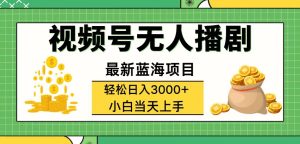 (12128期)视频号无人播剧,轻松日入3000+,最新蓝海项目,拉爆流量收益,多种变…-零氪资源站
