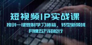 (12193期)短视频 IP实战课,独创一键复制学习秘籍,转战新领域,月赚五万轻松行-零氪资源站