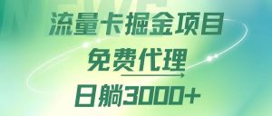 (12321期)流量卡掘金代理,日躺赚3000+,变现暴力,多种推广途径-零氪资源站