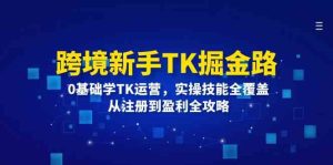 跨境新手TK掘金路:0基础学TK运营,实操技能全覆盖,从注册到盈利全攻略-零氪资源站
