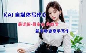 AI自媒体文章创作全网最详细教程，新手秒变写作高手，多方位发展-零氪资源站