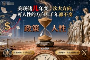 付费文章：美联储几年变一次大方向，可人性的方向几千年都不变-零氪资源站