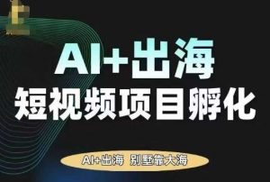 AI·TikTok AI+出海短视频项目孵化,陪你从0-1借助AI实现出海变现-零氪资源站